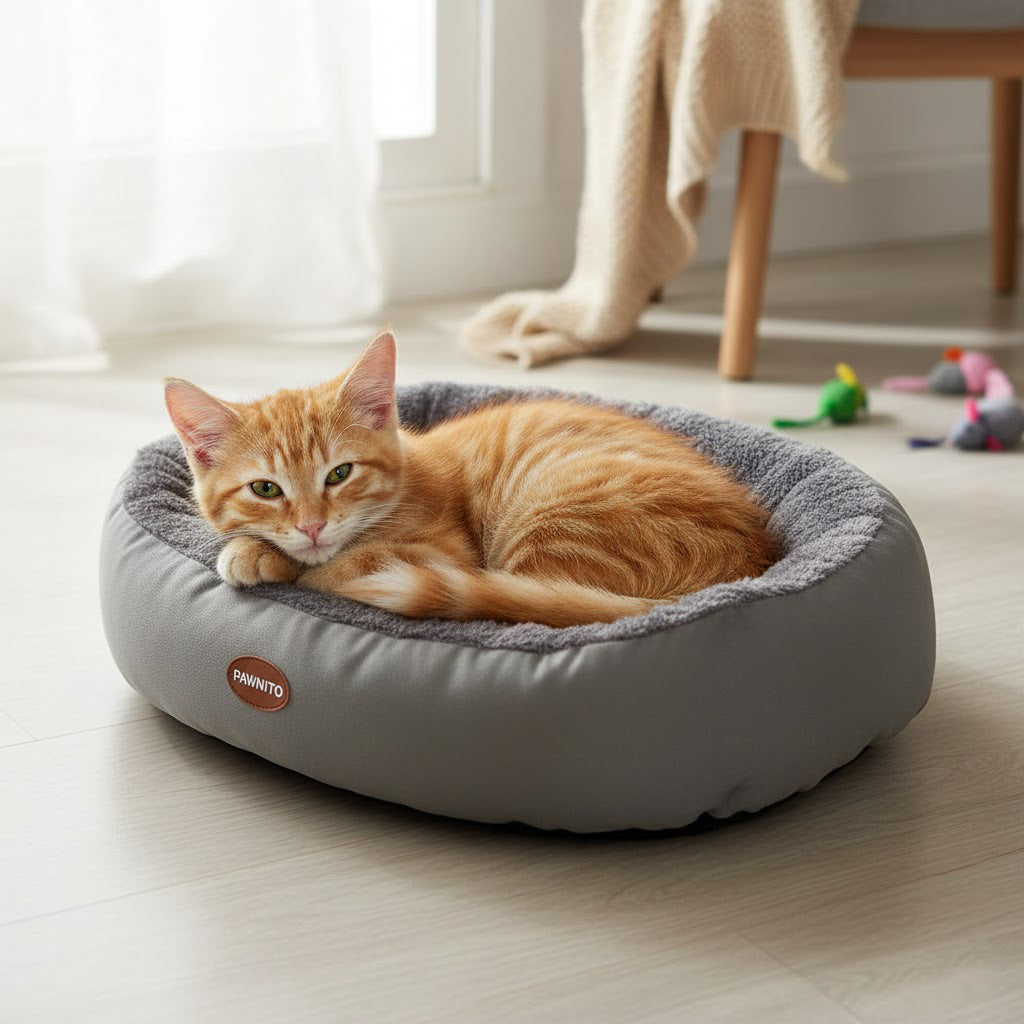 Cloud-Soft Calming Donut Pet Bed