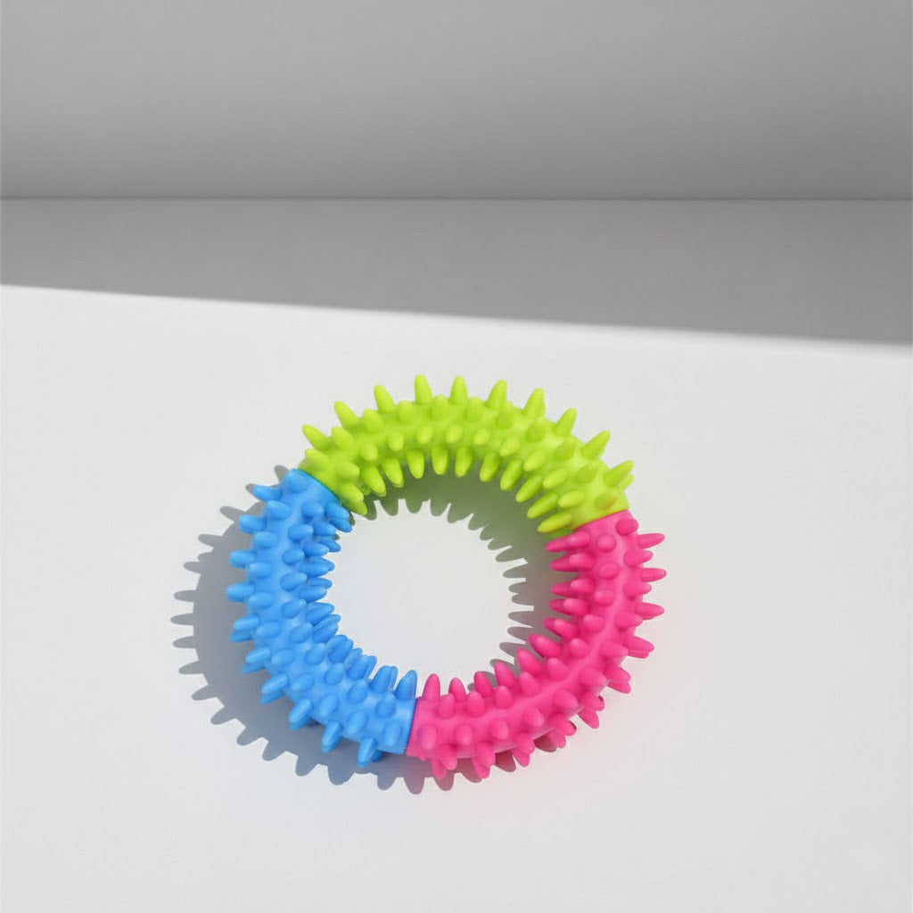Tri-Color Dental Chew Ring