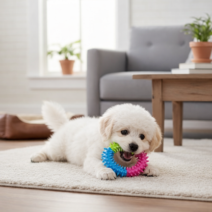 Tri-Color Dental Chew Ring